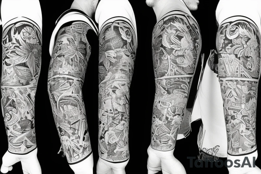 American traditional style with Florida symbolism tattoo idea