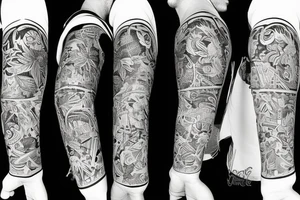 American traditional style with Florida symbolism tattoo idea