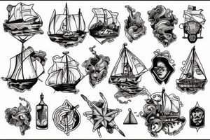 shipwreck tattoo idea