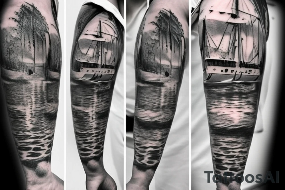shipwreck tattoo idea