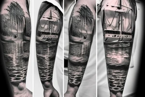 shipwreck tattoo idea