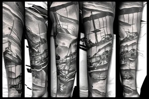 shipwreck tattoo idea