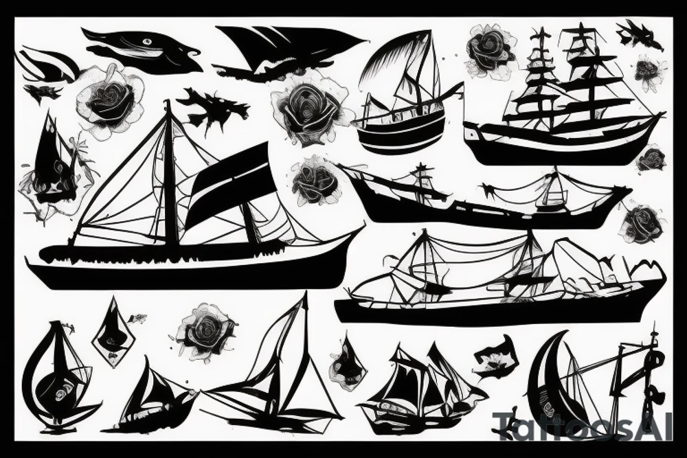 shipwreck tattoo idea