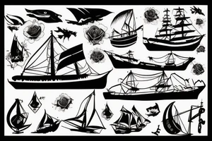 shipwreck tattoo idea