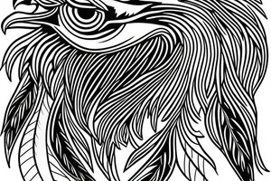 american traditional eagle tattoo idea