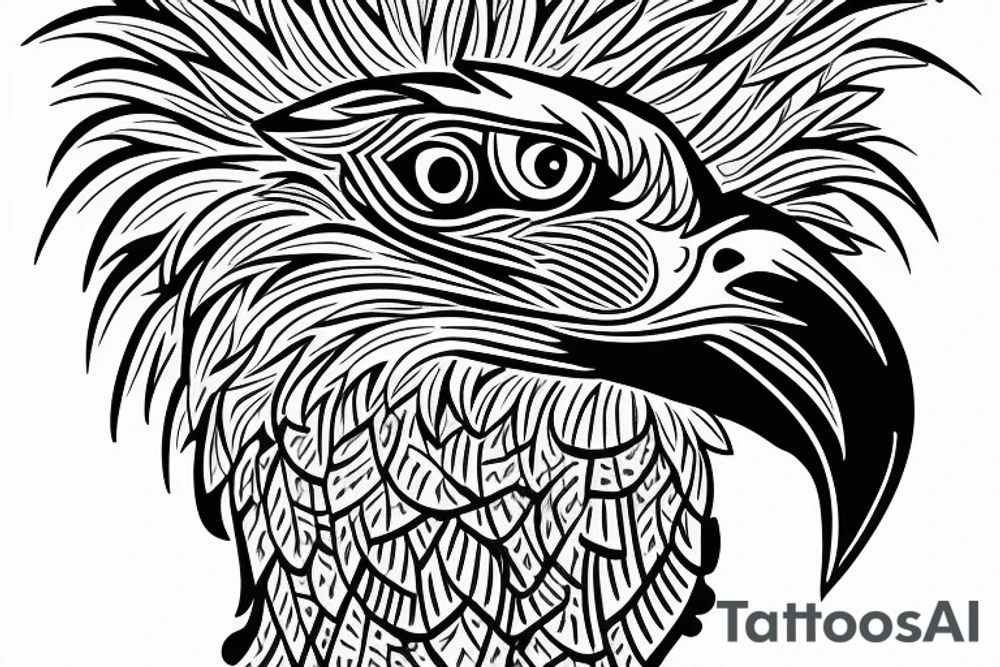 american traditional eagle tattoo idea