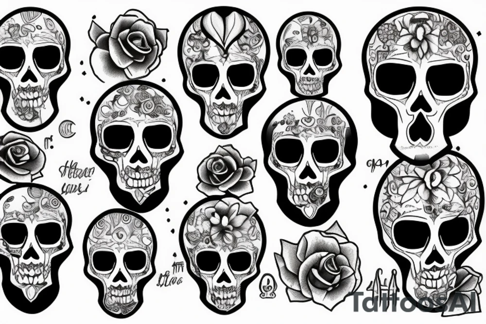 skeleton tattoo idea