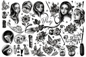 un unalome, et intégrer dedans des morceaux de moi, de ma vie, en rapport avec un enfant, un Maitre, la renaissance tattoo idea