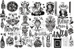 un unalome, et intégrer dedans des morceaux de moi, de ma vie, en rapport avec un enfant, un Maitre, la renaissance tattoo idea