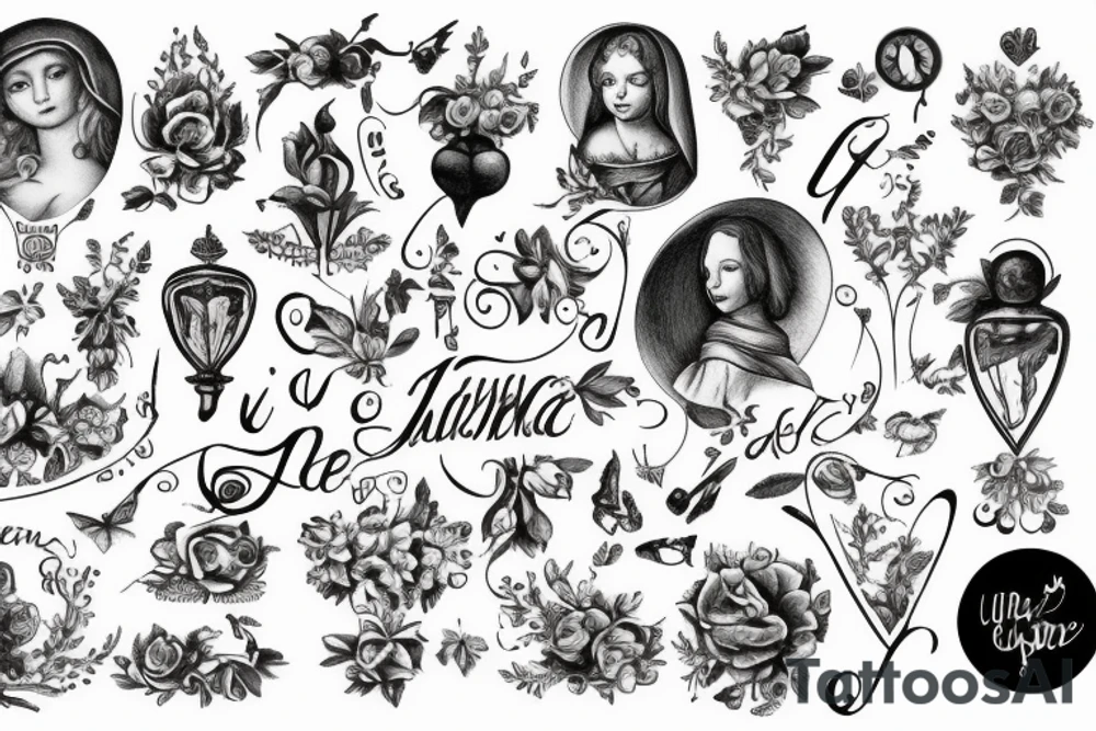 un unalome, et intégrer dedans des morceaux de moi, de ma vie, en rapport avec un enfant, un Maitre, la renaissance tattoo idea