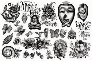 un unalome, et intégrer dedans des morceaux de moi, de ma vie, en rapport avec un enfant, un Maitre, la renaissance tattoo idea
