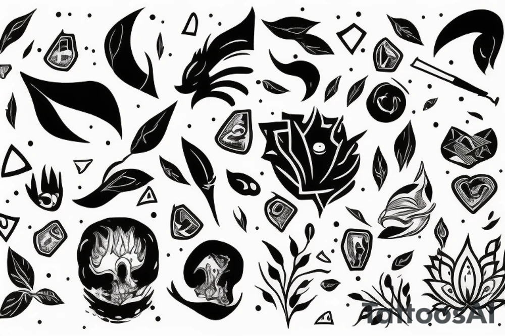 un unalome tattoo idea