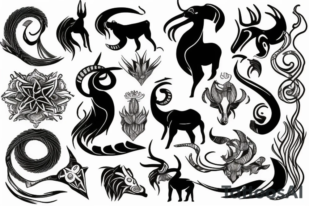 Capricorn tattoo idea