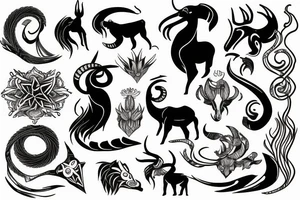 Capricorn tattoo idea