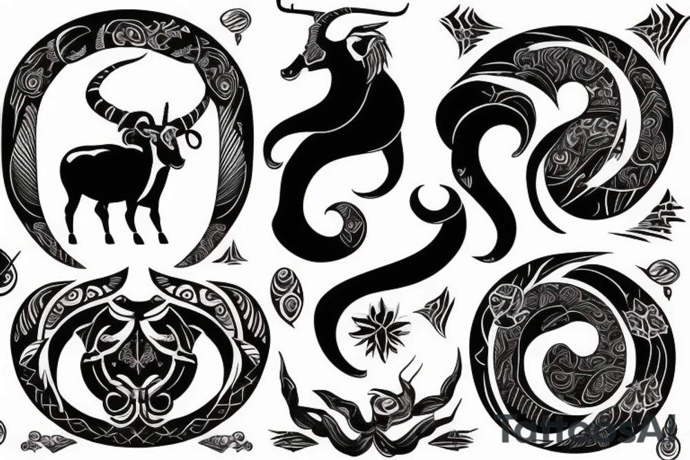 Capricorn tattoo idea