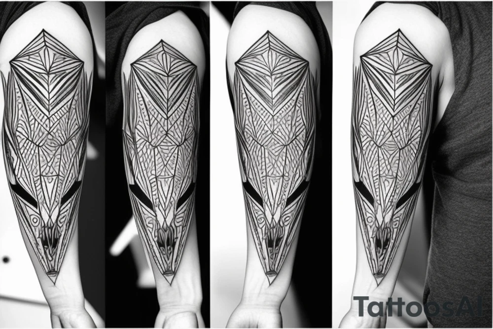 face of wolf with
straight geometric fineline tattoo idea face of wolf with
straight geometric fineline tattoo idea