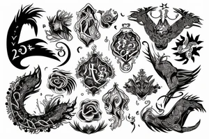 zodiac sign twins tattoo idea