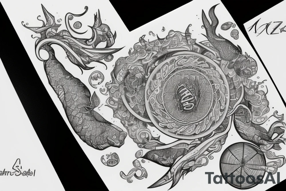 zodiac sign twins tattoo idea