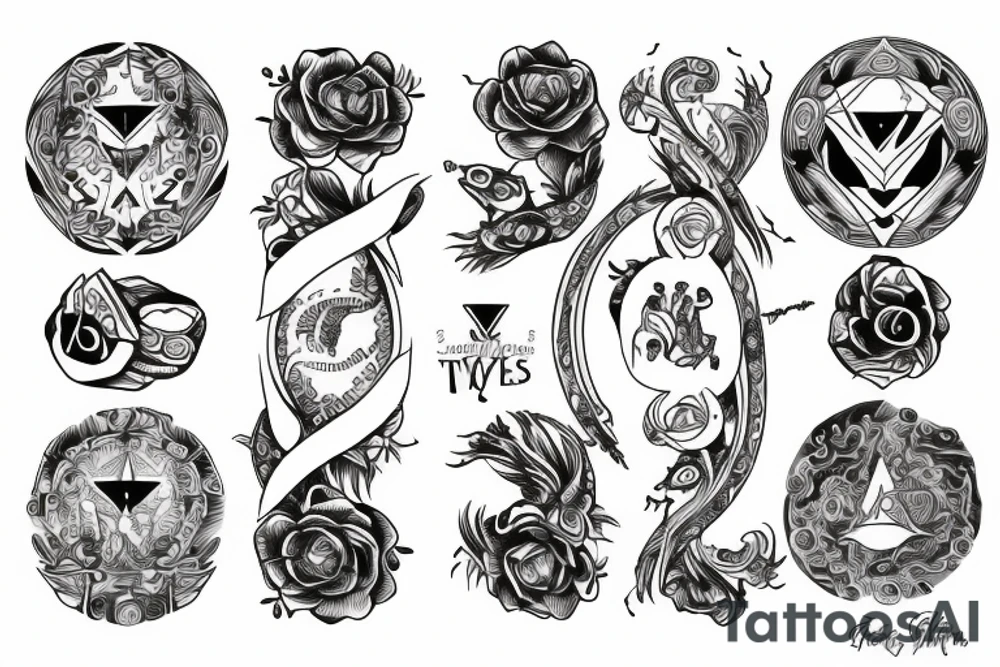 zodiac sign twins tattoo idea