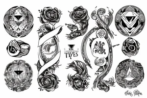 zodiac sign twins tattoo idea
