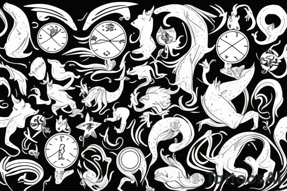 zodiac sign twins tattoo idea