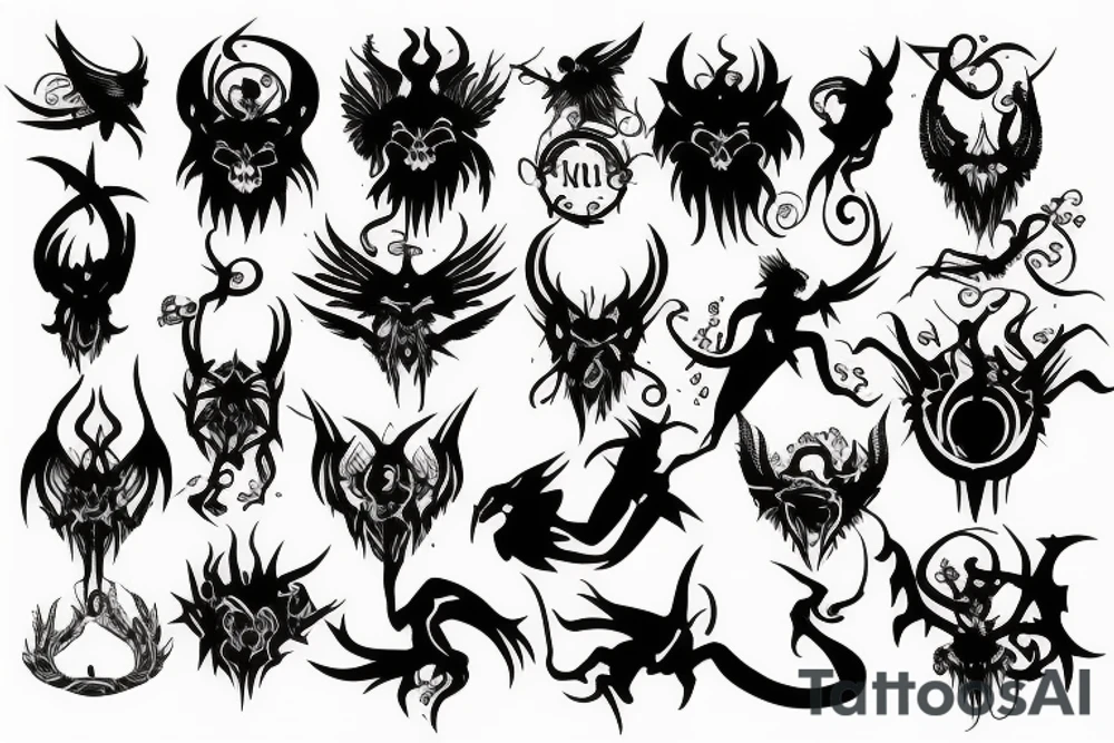 Demons and Angels tattoo idea