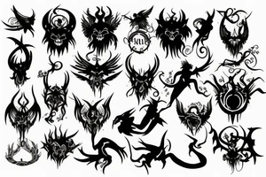Demons and Angels tattoo idea
