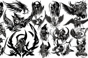 Demons vs Angels tattoo idea