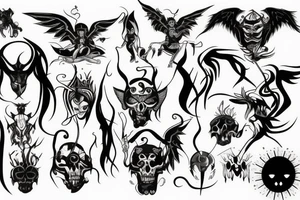 Demons vs Angels tattoo idea