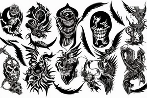 Demons vs Angels tattoo idea
