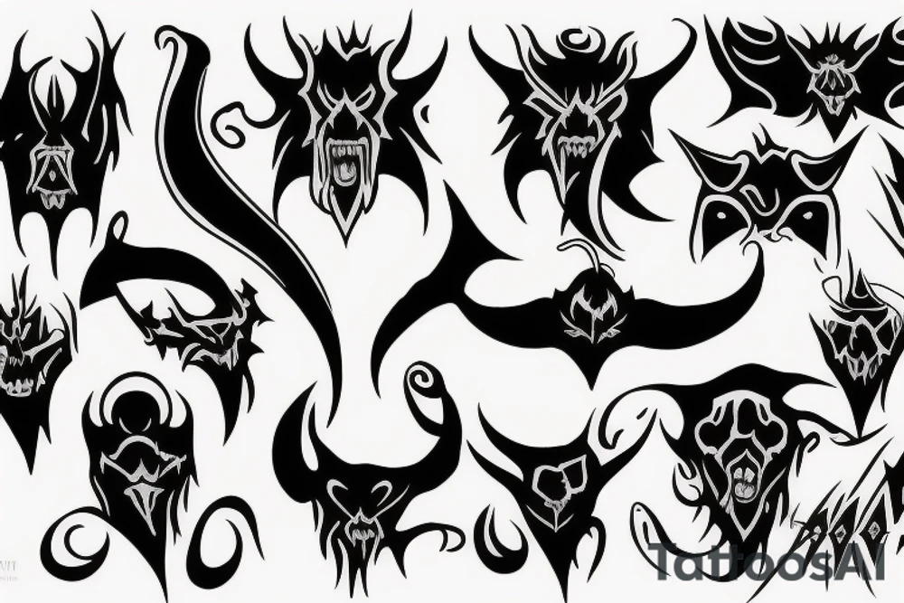 Demon tattoo idea