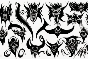 Demon tattoo idea