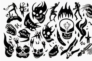 I am fighting the demons inside my head tattoo idea