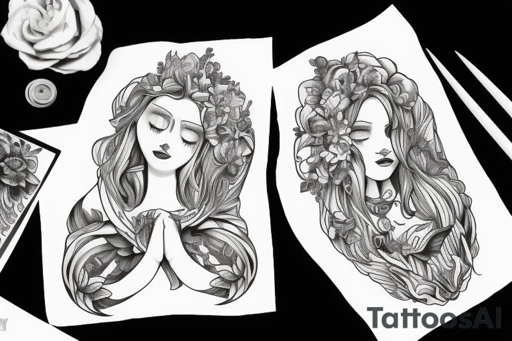 angels, purity, clean and holy tattoo idea