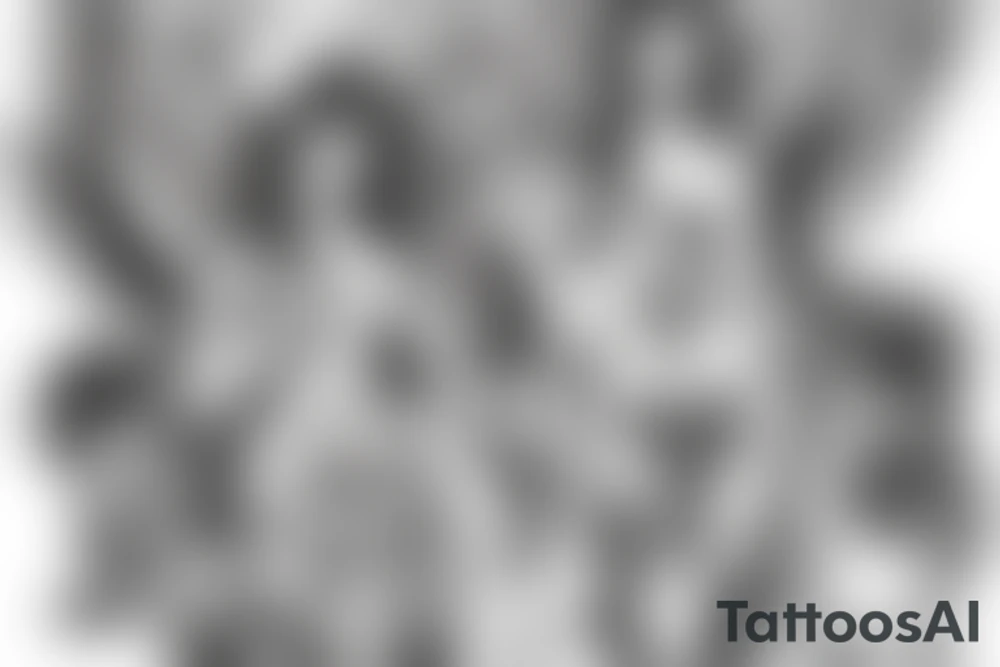 angels, purity, clean and holy tattoo idea
