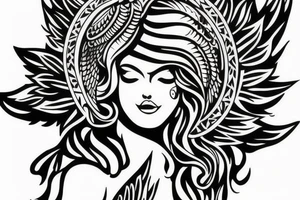angels, purity, clean and holy tattoo idea