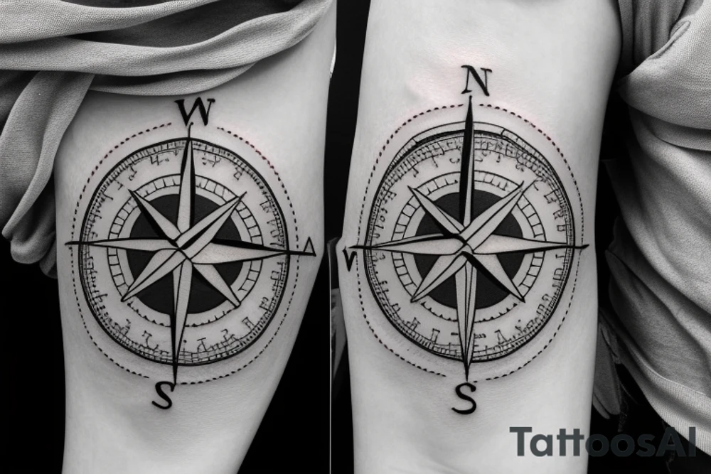 Its a compass that represents all the adventures i have had and all the adventures yet to come. Its a small tattoo for the inner forearm tattoo idea