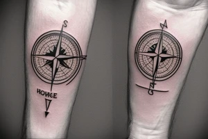 Its a compass that represents all the adventures i have had and all the adventures yet to come. Its a small tattoo for the inner forearm tattoo idea
