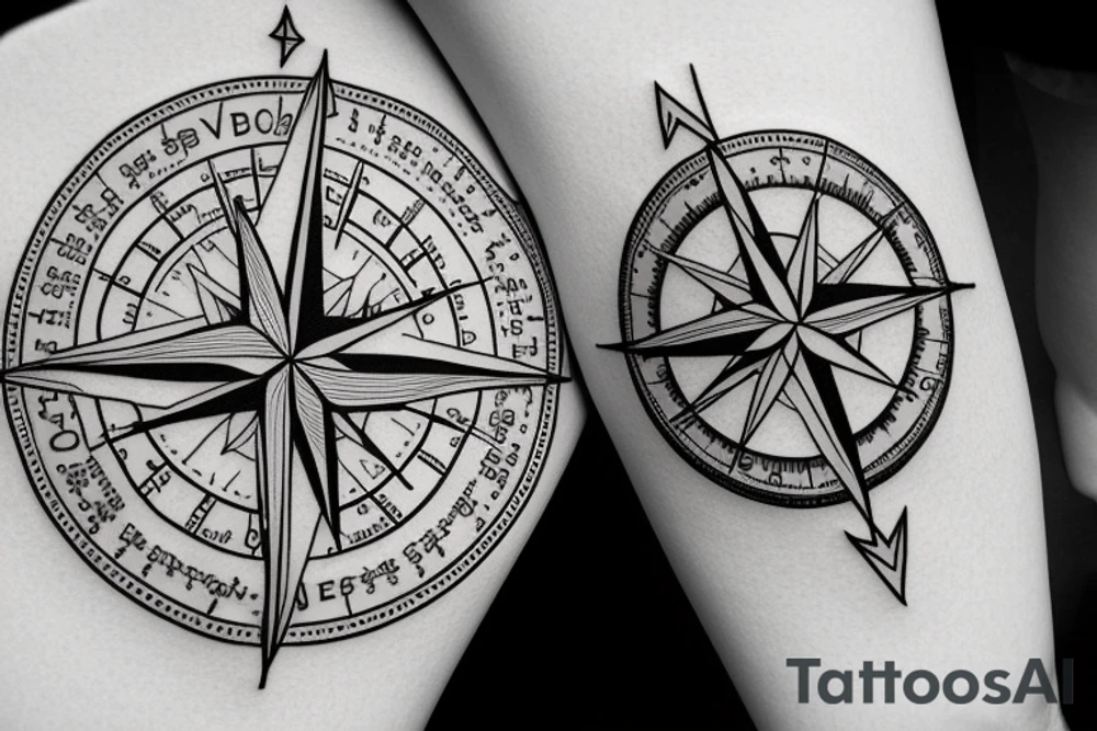 Its a compass that represents all the adventures i have had and all the adventures yet to come. Its a small tattoo for the inner forearm tattoo idea