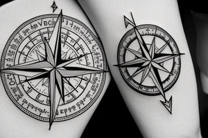 Its a compass that represents all the adventures i have had and all the adventures yet to come. Its a small tattoo for the inner forearm tattoo idea