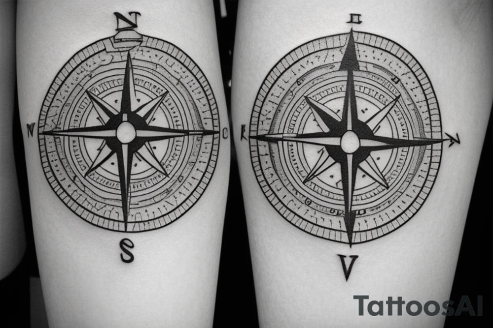 Its a compass that represents all the adventures i have had and all the adventures yet to come. Its a small tattoo for the inner forearm tattoo idea