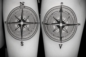 Its a compass that represents all the adventures i have had and all the adventures yet to come. Its a small tattoo for the inner forearm tattoo idea