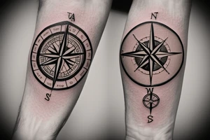 Its a compass that represents all the adventures i have had and all the adventures yet to come. Its a small tattoo for the inner forearm tattoo idea