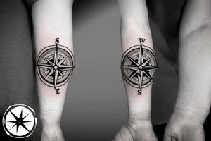 Its a compass that represents all the adventures i have had and all the adventures yet to come. Its a small tattoo for the inner forearm tattoo idea