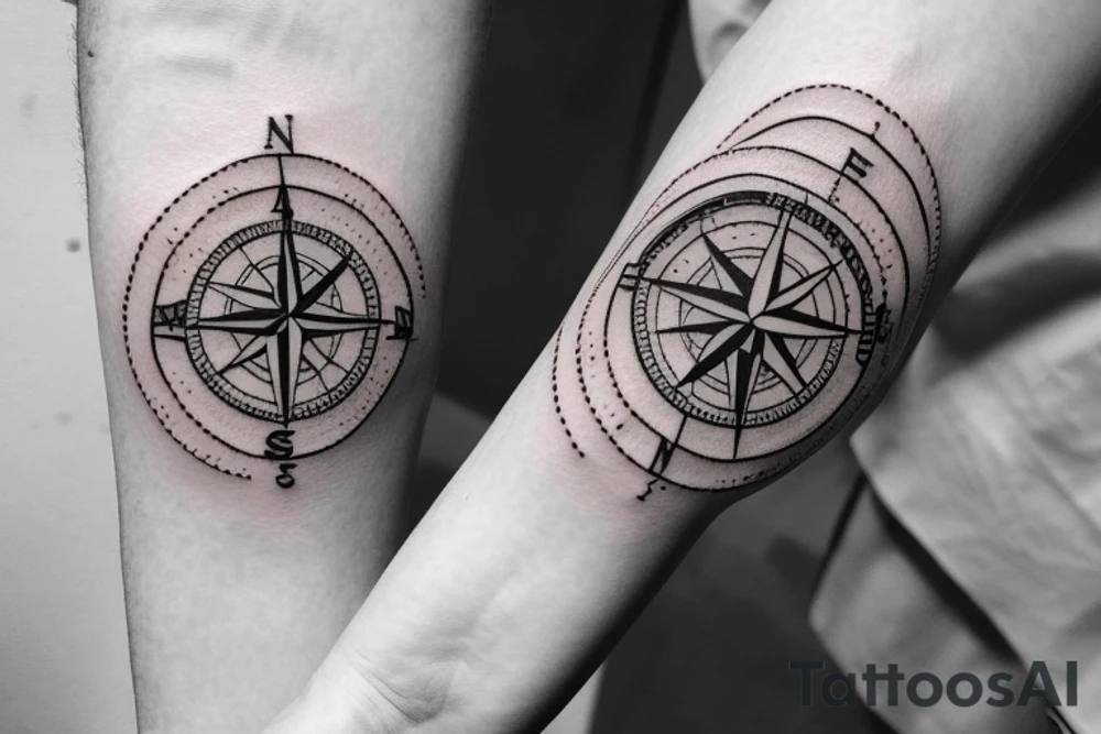 Its a compass that represents all the adventures i have had and all the adventures yet to come. Its a small tattoo for the inner forearm tattoo idea