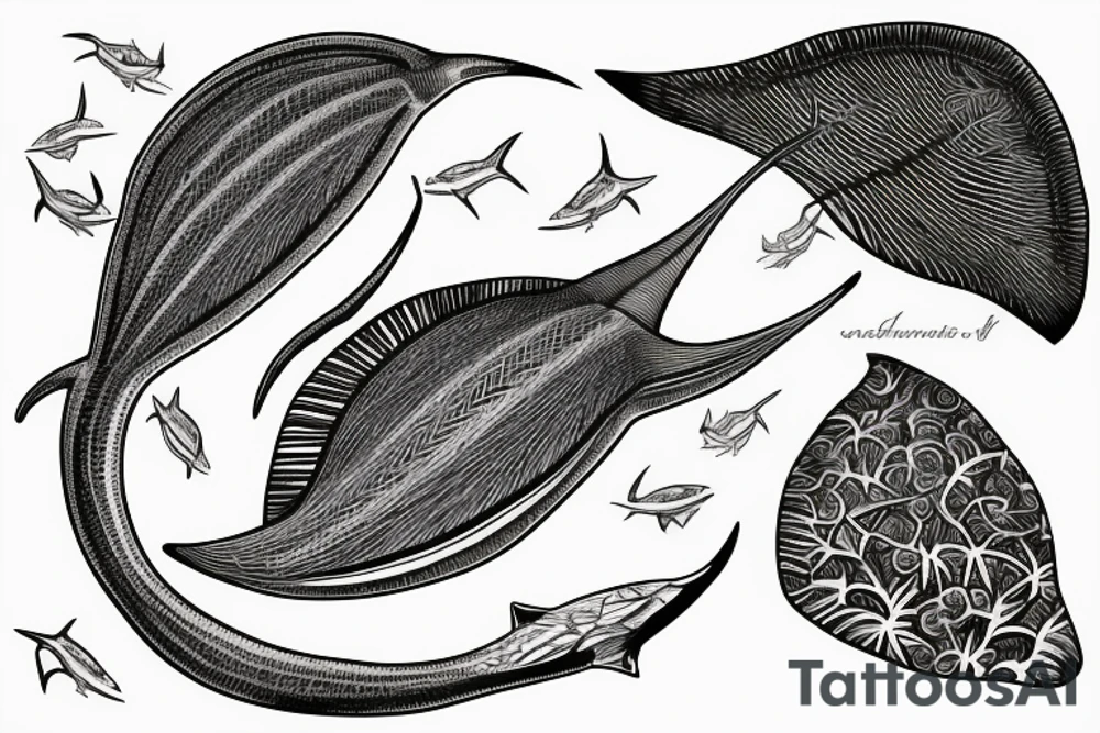 a sting ray tattoo idea