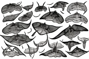 a sting ray tattoo idea
