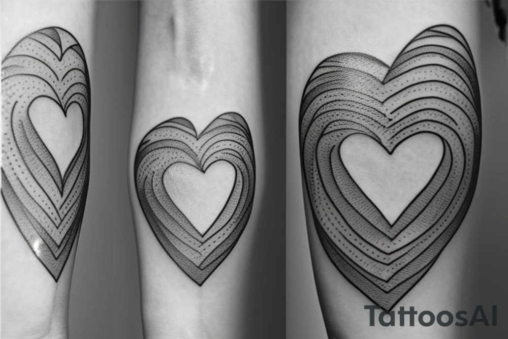 simple heart tattoo idea