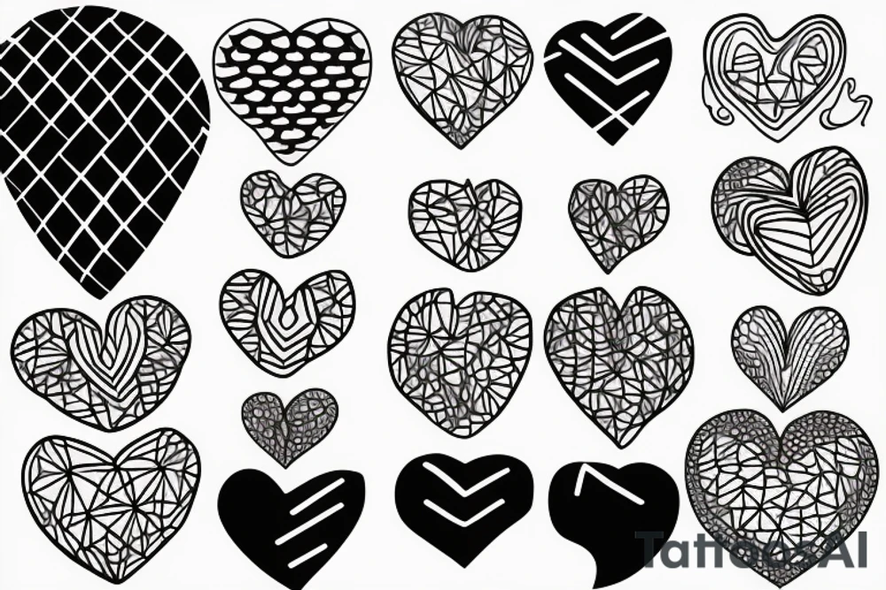 simple heart
doodle tattoo idea