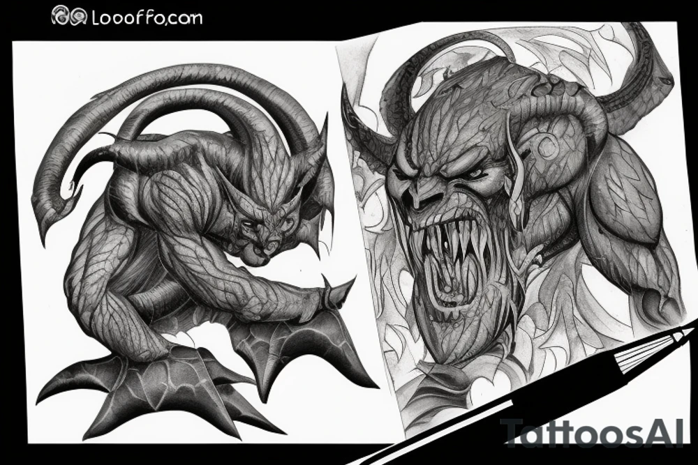 Balrog from lord of the rings tattoo idea